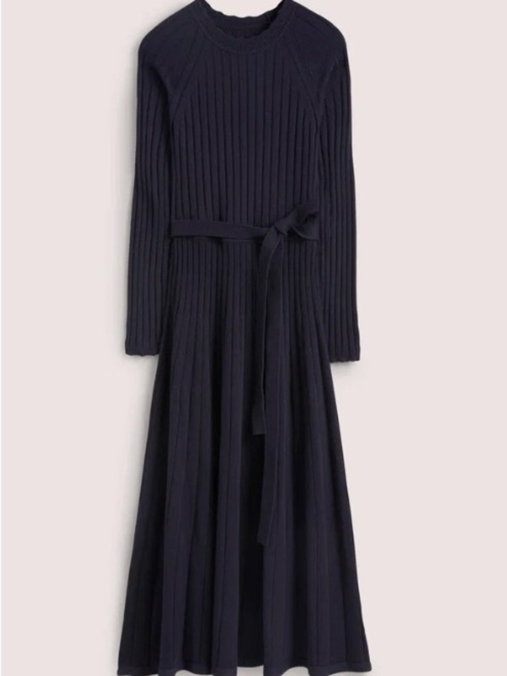 Boden Rib detail knit midi dress